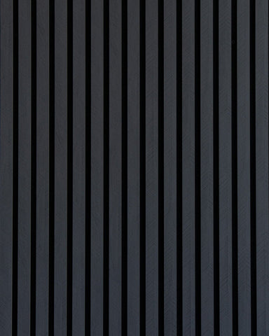 Herringbone Black Acoustic Wood Slat Wall Panel-21mm(24''W × 106''H)