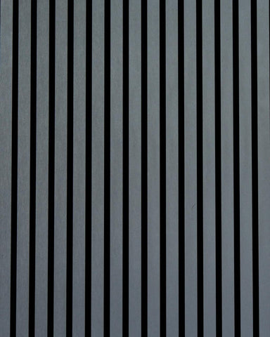 Aluminum Grey Acoustic Wood Slat Wall Panel-21mm(24''W × 106''H)