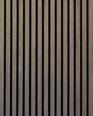 Walnut Acoustic Wood Slat Wall Panel-21mm(24''W × 106''H)