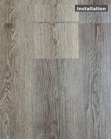 Grey Brown Oak SPC Rigid‑Core Flooring (5.5 mm Thickness with 0.3 mm SPC Wear Layer) – $1.70 CAD/sq ft | 23.57 sq ft/box ($40.07 CAD/box)