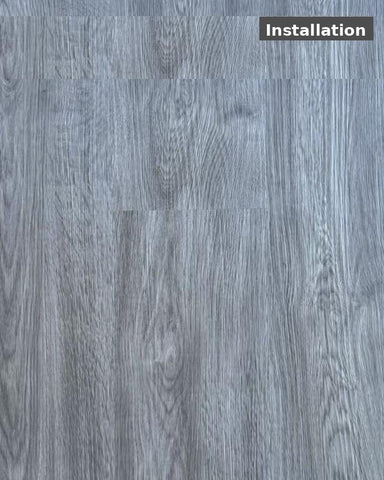 Light Grey Oak SPC Rigid‑Core Flooring (5.5 mm Thickness with 0.3 mm SPC Wear Layer) – $1.65 CAD/sq ft | 23.57 sq ft/box ($38.89 CAD/box)