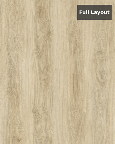 Light Natural Oak SPC Rigid‑Core Flooring (6.5 mm Thickness with 0.5 mm SPC Wear Layer) – $1.98 CAD/sq ft | 22.44 sq ft/box ($44.43 CAD/box)