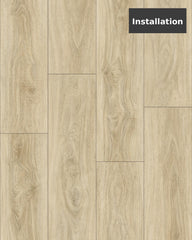 Light Natural Oak SPC Rigid‑Core Flooring (6.5 mm Thickness with 0.5 mm SPC Wear Layer) – $1.98 CAD/sq ft | 22.44 sq ft/box ($44.43 CAD/box)