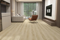 Light Natural Oak SPC Rigid‑Core Flooring (6.5 mm Thickness with 0.5 mm SPC Wear Layer) – $1.98 CAD/sq ft | 22.44 sq ft/box ($44.43 CAD/box)