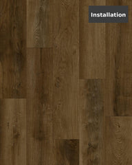 Dark Natural Oak SPC Rigid‑Core Flooring (6.5 mm Thickness with 0.5 mm SPC Wear Layer) – $1.85 CAD/sq ft | 22.44 sq ft/box ($41.51 CAD/box)