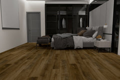 Dark Natural Oak SPC Rigid‑Core Flooring (6.5 mm Thickness with 0.5 mm SPC Wear Layer) – $1.85 CAD/sq ft | 22.44 sq ft/box ($41.51 CAD/box)
