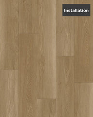 Warm Golden Oak SPC Rigid‑Core Flooring (6.5 mm Thickness with 0.5 mm SPC Wear Layer) – $2.00 CAD/sq ft | 22.44 sq ft/box ($44.88 CAD/box)