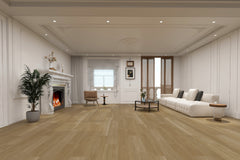 Warm Golden Oak SPC Rigid‑Core Flooring (6.5 mm Thickness with 0.5 mm SPC Wear Layer) – $2.00 CAD/sq ft | 22.44 sq ft/box ($44.88 CAD/box)