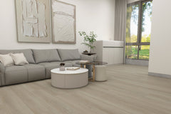 Soft Sand Oak SPC Rigid‑Core Flooring (6.5 mm Thickness with 0.5 mm SPC Wear Layer) – $2.05 CAD/sq ft | 22.44 sq ft/box ($46.00 CAD/box)