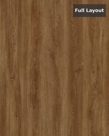 Rich Chestnut Oak SPC Rigid‑Core Flooring (6.5 mm Thickness with 0.5 mm SPC Wear Layer) – $2.15 CAD/sq ft | 22.44 sq ft/box ($48.25 CAD/box)