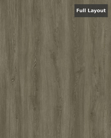 Smoky Taupe Oak SPC Rigid‑Core Flooring (6.5 mm Thickness with 0.5 mm SPC Wear Layer) – $2.20 CAD/sq ft | 22.44 sq ft/box ($49.37 CAD/box)