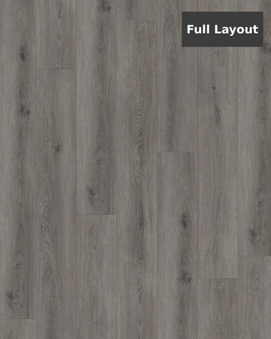 Ash Grey Oak SPC Rigid‑Core Flooring (6.5 mm Thickness with 0.5 mm SPC Wear Layer) – $2.25 CAD/sq ft | 22.44 sq ft/box ($50.49 CAD/box)