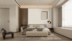 Ivory Linen‑Textured Fiber‑Covered WPC Bamboo‑Wood Wall Panel – 8 mm (47.24″ × 110.24″)
