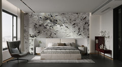 White & Black Shard Marble‑Effect WPC Bamboo‑Wood PVC Wall Panel– 8 mm (47.24″ × 110.24″)