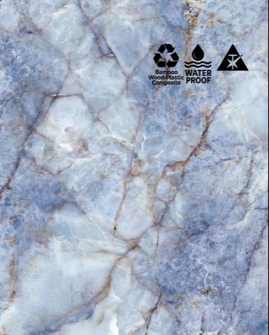 Cobalt Blue & Gold Vein Marble‑Effect WPC Bamboo‑Wood PVC Wall Panel – 8 mm (47.24″ × 110.24″)
