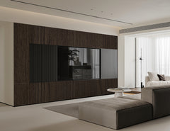 Chocolate Silk Grain‑Effect WPC Bamboo‑Wood Wall Panel – 8 mm (47.24″ × 110.24″)