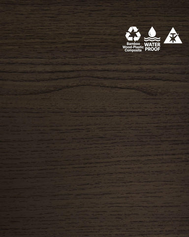 Chocolate Silk Grain‑Effect WPC Bamboo‑Wood Wall Panel – 8 mm (47.24″ × 110.24″)